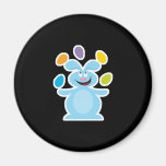 juggling easter eggs bunny fridge magnet