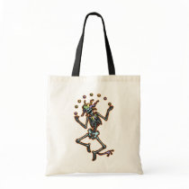 Juggling Jester Skeleton Canvas Bags