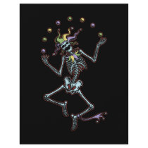 Juggling Jester Skeleton Full Color Flyer