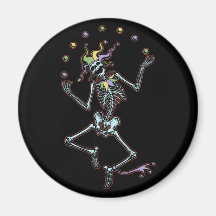 Juggling Jester Skeleton Magnets