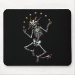Juggling Jester Skeleton Mouse Pad