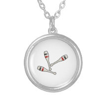 Juggling Pins Custom Necklace
