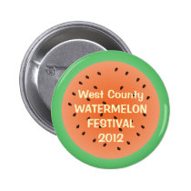 Juicy watermelon half red summer custom event buttons
