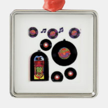 JUKE BOX AND THE 50's CHRISTMAS ORNAMENT