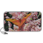 Julia Butterfly on Pink Flowers PC Speakers