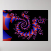 Julia Pillows Fractal Poster