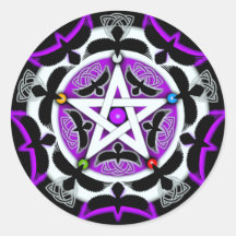 Julia's Crow Pentacle Stickers