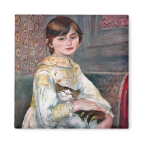Julie Manet (Child With Cat) Renoir Refrigerator Magnet