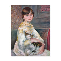 Julie Manet (Child With Cat) Renoir Postcard