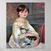 Julie Manet (Child With Cat) Renoir Posters