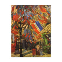 July 14th Celebration in Paris, Vincent van Gogh Post Card