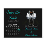 July 2009 Save the Date, Wedding Announcement postcards