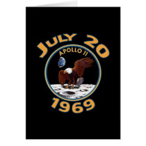 July 20, 1969 Apollo 11 Mission to the Moon Greeting Cards