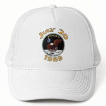 July 20, 1969 Apollo 11 Mission to the Moon Mesh Hat