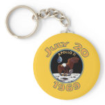 July 20, 1969 Apollo 11 Mission to the Moon Key Chains