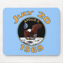 July 20, 1969 Apollo 11 Mission to the Moon Mouse Pads