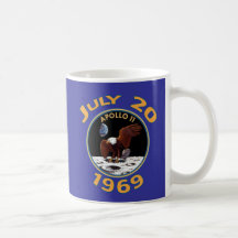 July 20, 1969 Apollo 11 Mission to the Moon Coffee Mugs