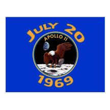 July 20, 1969 Apollo 11 Mission to the Moon Postcard