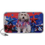 July 4th - Bichon Frise X - Macy iPhone Speakers