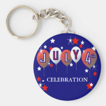 July 4th Celebration Keychain keychains