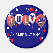 July 4th Celebration Magnet magnets