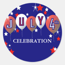 July 4th Celebration Sticker stickers