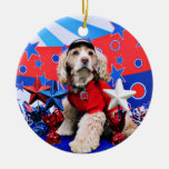 July 4th - Cocker Spaniel - Dutchie Sue Ornaments