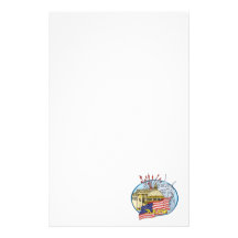 July 4th customized stationery
