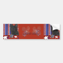 July 4th Firecracker - Cairn Terrier - Rosco Bumper Stickers