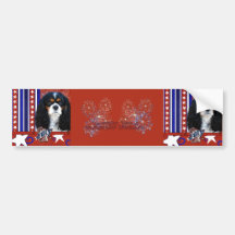 July 4th Firecracker - Cavalier - Tri-colour Bumper Sticker