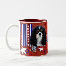 July 4th Firecracker - Cavalier - Tri-colour Coffee Mug