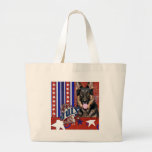 July 4th Firecracker - German Shepherd Canvas Bag
