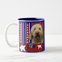 July 4th Firecracker - GoldenDoodle Coffee Mug