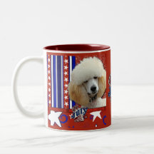 July 4th Firecracker - Poodle - Apricot Mug