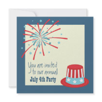 July 4th Fireworks Invite