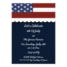 July 4th Holiday party Invitation