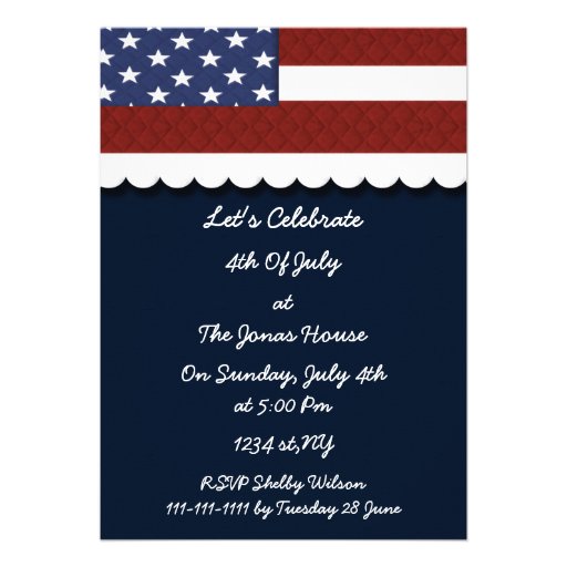 July 4th Holiday party Invitation