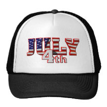 July 4th mesh hat