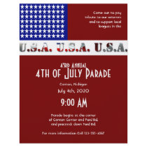 July 4th Modern USA Flag Graphic