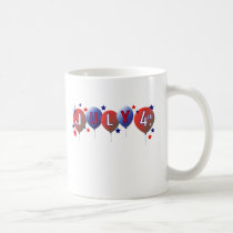 July 4th Party Balloons Mugs mugs