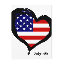 July 4th postcards