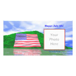 July 4th - U.S. Flag Landscape photo cards