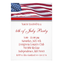 July Fourth or Campaign Party Invitation