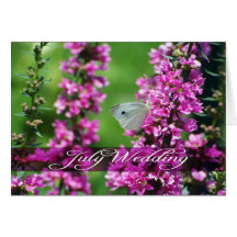 July Wedding Card
