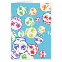 Jumble of Sugar Skulls Cards