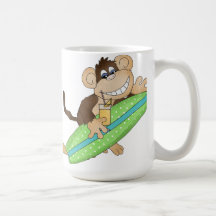 Jumbo Beach Monkey coffee mug