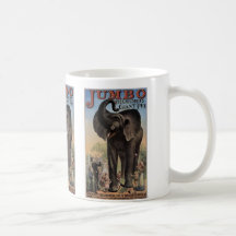 Jumbo The Giant Elephant Retro Theatre Coffee Mug