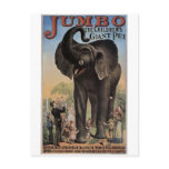Jumbo The Giant Elephant Retro Theatre Post Cards