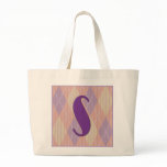 Jumbo tote bag- initial S