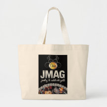 Jumbo Tote with the black OJMAG logo Bags